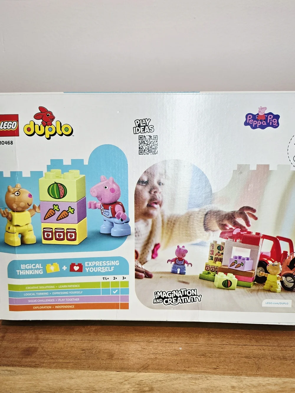 LEGO Duplo 2+ Peppa Pig, Red Tractor & Farm Playset for Kids New